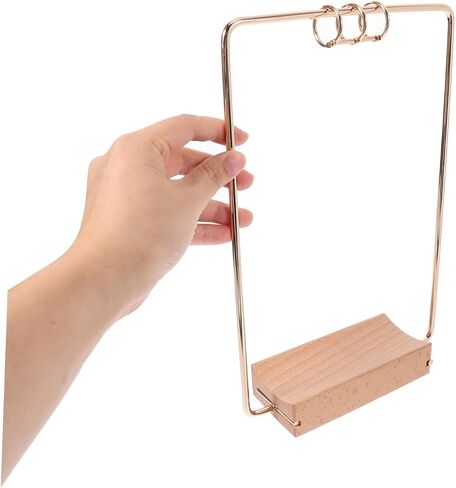 1 Set Iron Flip Calendar Stand Rack Calendar Display Stand for Home Office Decor User Friendly Design for Easy Page Flipping Functional Accessory for Desk Organization in Saudi Arabia