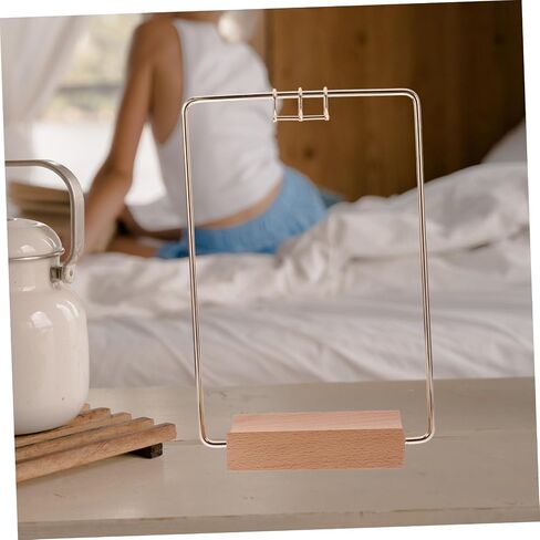 1 Set Iron Flip Calendar Stand Rack Calendar Display Stand for Home Office Decor User Friendly Design for Easy Page Flipping Functional Accessory for Desk Organization in Saudi Arabia