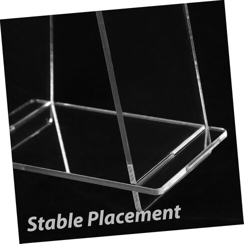 Transparent Acrylic Desk Calendar Stand Modern Calendar Holder for Home Office Stylish Display Rack for Daily Planning and Portable in Saudi Arabia