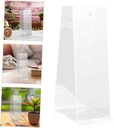 Transparent Acrylic Desk Calendar Stand Modern Calendar Holder for Home Office Stylish Display Rack for Daily Planning and Portable in Saudi Arabia