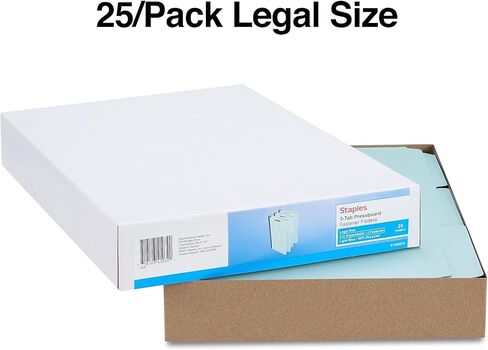 Staples Pressboard Consigification Folder ، التوسع 2 بوصة ، الحجم القانوني ، الأزرق الفاتح ، 50/كرتون (ST384870-CCVS) in Saudi Arabia
