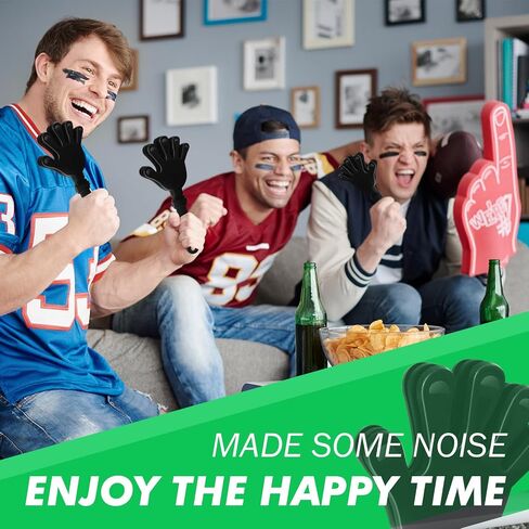50 PCS Hand Clappers Noisemakers 7.5 بوصة Clappers Noisemakers Clappers Hand Clappers for Anmides Game Football Events Provessing Cheers Supplies Football Football Football (Green) in Saudi Arabia