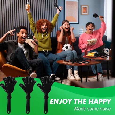50 PCS Hand Clappers Noisemakers 7.5 بوصة Clappers Noisemakers Clappers Hand Clappers for Anmides Game Football Events Provessing Cheers Supplies Football Football Football (Green) in Saudi Arabia