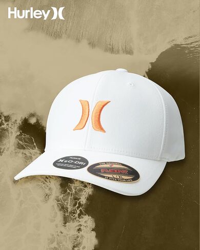 Hurley Men's H20 Dri One & Only Flexfit Baseball Cap, Size Small/Medium, Red in Saudi Arabia