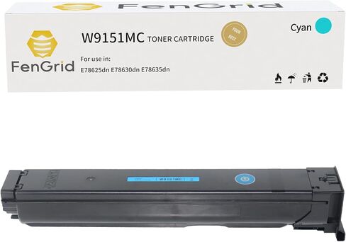 خرطوشة الحبر Cyan W9151MC متوافقة مع HP Color MFP E78625DN E78630DN E78635DN (Cyan ، 24000 صفحة) in Kuwait