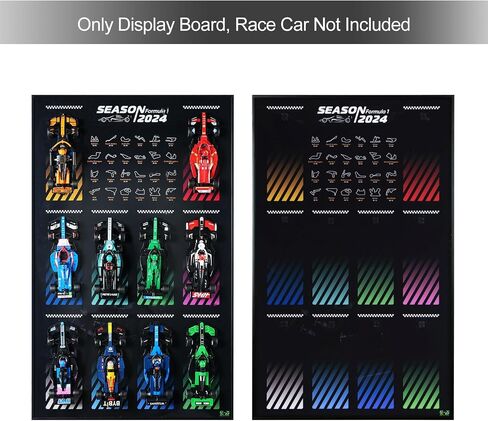 عرض لوحة الحائط لأبطال Lego Speed ​​Champions Ultimate Formula 1 Collector's Pack (السيارة غير المدرجة) Mount Wall for Lego 66802 مجموعة طرازات طراز F1 القابلة للتحصيل ، وتوفير الفضاء ، وديكور المنزل الإبداعي in Saudi Arabia