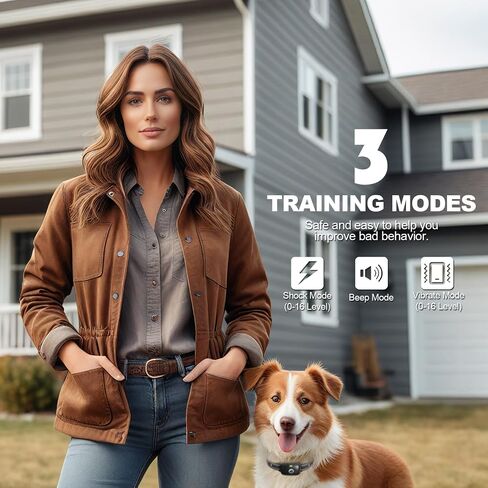 طوق Traning Dog - طوق صدمة 2600 قدم للكلاب مع التحكم عن بعد ، IPX7 مقاوم للماء 3 أوضاع (صوت/اهتزاز/صدمة) Ecollar ، قفل أمان للكلاب الصغيرة المتوسطة الكبيرة ، الأرجواني in Kuwait