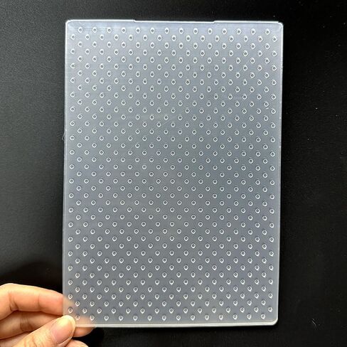 3D Plastic Embossing Folder Template Polka dot Texture 5x7 Inch for Card Making DIY Scrapbooking Paper Crafting Handmade Crafts Scrapbooking Arts Supplies Scrapbook Decor in Saudi Arabia