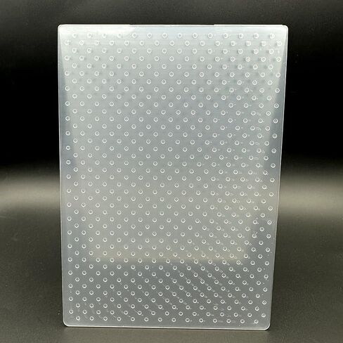 3D Plastic Embossing Folder Template Polka dot Texture 5x7 Inch for Card Making DIY Scrapbooking Paper Crafting Handmade Crafts Scrapbooking Arts Supplies Scrapbook Decor in Saudi Arabia