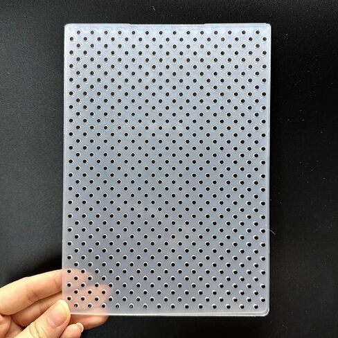 3D Plastic Embossing Folder Template Polka dot Texture 5x7 Inch for Card Making DIY Scrapbooking Paper Crafting Handmade Crafts Scrapbooking Arts Supplies Scrapbook Decor in Saudi Arabia