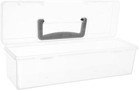 Popetpop Portable Tool Box Organizer مع حالة تخزين متعددة الوظائف للغطاء للمسامير البراغي ومستلزمات الحرفية 30.00x9.70x8.60cm للمرآب المنزلي واستخدام المكتب in Saudi Arabia