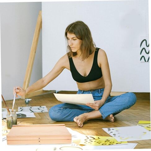 Wooden Artist Storage Box Multi-Layer Drawers Portable Art Organizer for Painting Supplies Sturdy Wooden Art Storage for Outdoor Sketching and Studio Use in Saudi Arabia