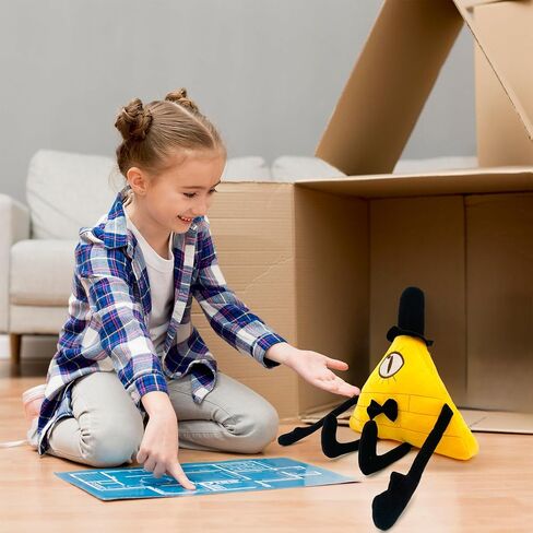 Gravity Falls Plush -bill Cipher Plush -لعبة Gravity Soft و Cute Gravity Falls محشوة ، وسادة دمية صغيرة ، للأطفال ، والأولاد ، والبنات ، ومحبي مدينة غريب لعيد الميلاد in Kuwait