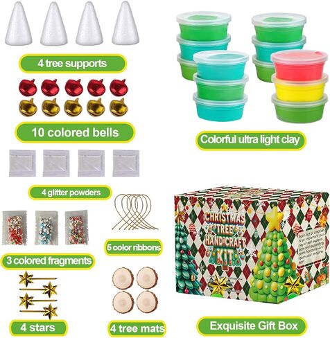 12Pack Halloween Crafts for Kids - Air Clay Clay Halloween Crafts Kits ، Moded Clay DIY Kit للأطفال - رائع لحفلات أعياد الميلاد ، خدعة أو علاج ، من سن 3+ in Kuwait