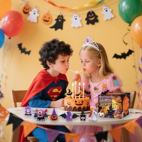 12Pack Halloween Crafts for Kids - Air Clay Clay Halloween Crafts Kits ، Moded Clay DIY Kit للأطفال - رائع لحفلات أعياد الميلاد ، خدعة أو علاج ، من سن 3+ in Kuwait