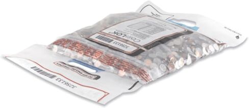 Tamper Evident Coin Bags, 12" x 25", Clear, Pack Of 50 in Saudi Arabia
