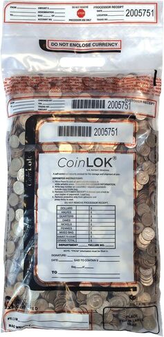 Tamper Evident Coin Bags, 12" x 25", Clear, Pack Of 50 in Saudi Arabia