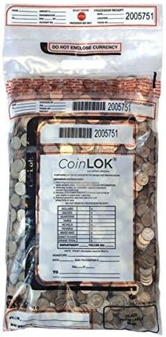Tamper Evident Coin Bags, 12" x 25", Clear, Pack Of 50 in Saudi Arabia