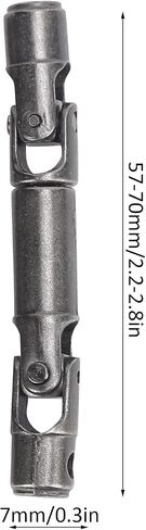 Metal CVD Drive Shaft for WPL RC Cars High Quality Steel Titanium Color 57 70mm 2Pcs Compatible with WPL B36 C44 C34 1 16 Modified Military Trucks in Saudi Arabia