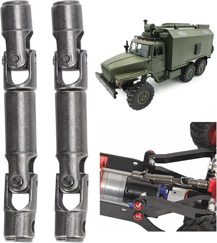 Metal CVD Drive Shaft for WPL RC Cars High Quality Steel Titanium Color 57 70mm 2Pcs Compatible with WPL B36 C44 C34 1 16 Modified Military Trucks in Saudi Arabia