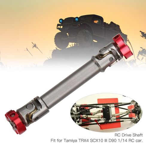 RC Car Drive Shaft ، Universal Spline Drive Drive Thaft Fit Tupgrade Parts Accessories لـ Tamiya TRX4 SCX10 III D90 1/14 RC CAR (63-73MM) in Kuwait