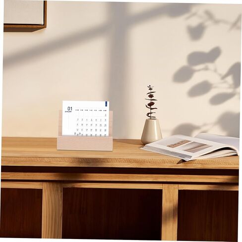 1pc Wooden Card Display Stand Base for Desk Calendar Photos Notes Sturdy Holder for Table Business Cards Postcards Lightweight Versatile Office Decor in Saudi Arabia