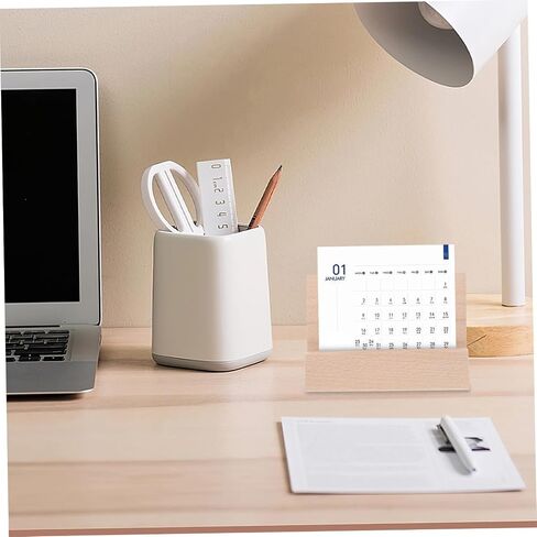 NUOBESTY Wooden Desk Calendar Base Multi Purpose Card Display Stand for Photos Business Cards and Table Numbers Long Wood Holder for Retail and Office Decor in Saudi Arabia
