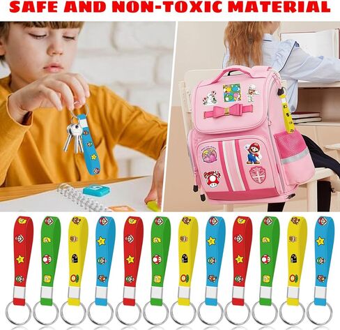 مستلزمات حفلات عيد ميلاد ماريو ، 86pcs هدايا أعياد الميلاد المحددة لحفلة موضوع ماريو in Kuwait