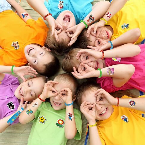 مستلزمات حفلات عيد ميلاد ماريو ، 86pcs هدايا أعياد الميلاد المحددة لحفلة موضوع ماريو in Kuwait