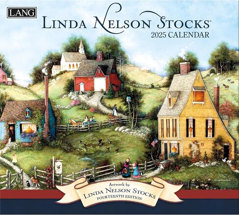 Lang Companies, Linda Nelson Stocks 2026 Wall Calendar, 13.4'' X 12'', 12-Month Calendar with Stapled Binding in Saudi Arabia
