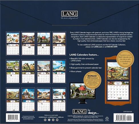 Lang Companies, Linda Nelson Stocks 2026 Wall Calendar, 13.4'' X 12'', 12-Month Calendar with Stapled Binding in Saudi Arabia