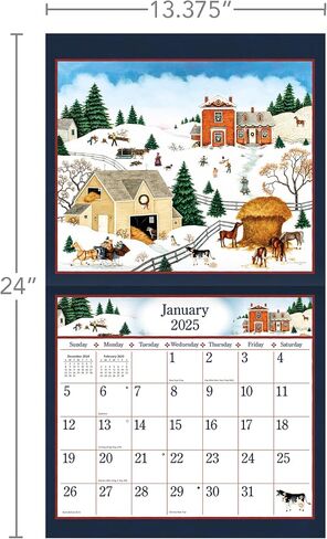 Lang Companies, Linda Nelson Stocks 2026 Wall Calendar, 13.4'' X 12'', 12-Month Calendar with Stapled Binding in Saudi Arabia