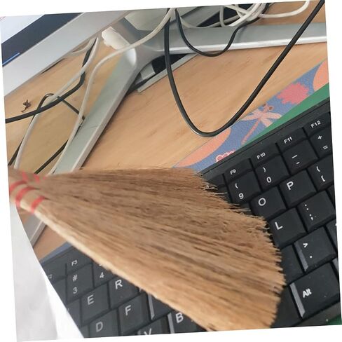 1pc Small Hand Woven Broom Cleaning Tool for Pet Cage Soft Bristle Brush Hamster Cage Broom Random Color in Saudi Arabia