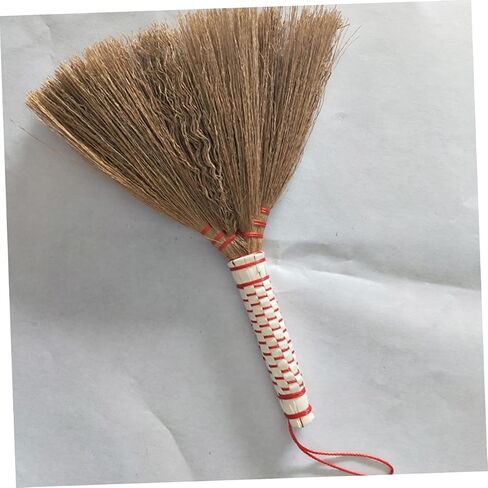 1pc Small Hand Woven Broom Cleaning Tool for Pet Cage Soft Bristle Brush Hamster Cage Broom Random Color in Saudi Arabia