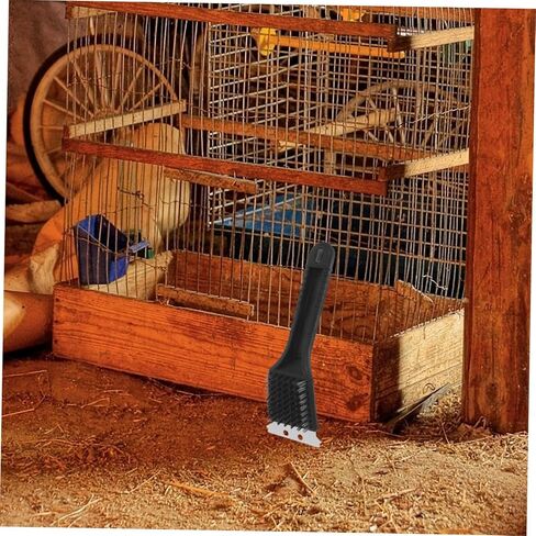 Bestonzon Bridcage Birdcage Brush for Parrot Budgie Long Handle مقبض أنبوب Remover Bird Birdpings Tool Tool Pet Cage Associory in Kuwait