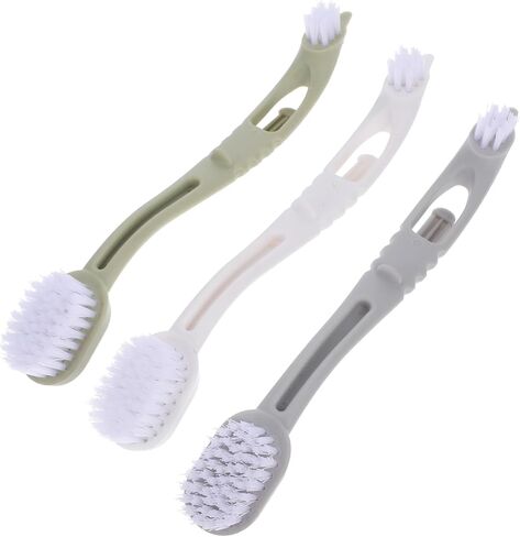 فرشاة قفص Bird 3pcs مع رؤوس مزدوجة أداة تنظيف طويلة المقبض للأقفاص الحيوانية الصغيرة للصيانة الشاملة وسهولة الاستخدام in Saudi Arabia