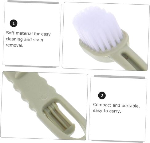 فرشاة قفص Bird 3pcs مع رؤوس مزدوجة أداة تنظيف طويلة المقبض للأقفاص الحيوانية الصغيرة للصيانة الشاملة وسهولة الاستخدام in Saudi Arabia