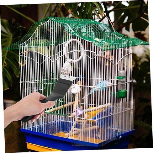 UPKOCH Birdcage Hygiene Brush Bird Droppings Removal Brush Long Handle Cage Cleaner Stainless Steel Shovel Versatile Pet Cage Cleaning Equipment in Saudi Arabia