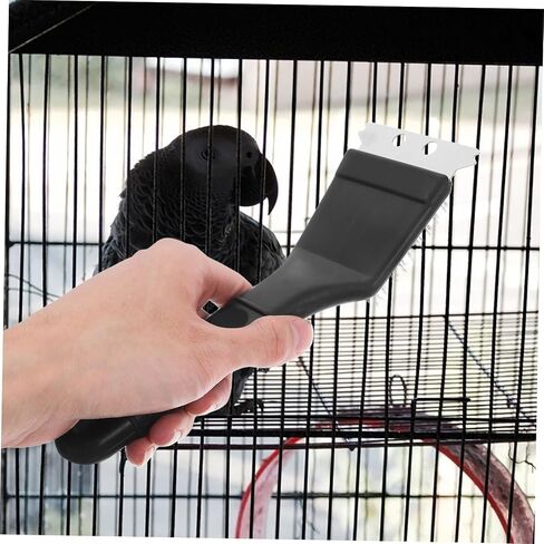 UPKOCH Birdcage Hygiene Brush Bird Droppings Removal Brush Long Handle Cage Cleaner Stainless Steel Shovel Versatile Pet Cage Cleaning Equipment in Saudi Arabia