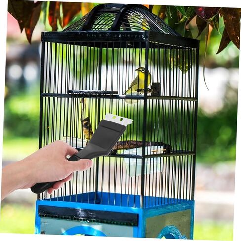 UPKOCH Birdcage Hygiene Brush Bird Droppings Removal Brush Long Handle Cage Cleaner Stainless Steel Shovel Versatile Pet Cage Cleaning Equipment in Saudi Arabia