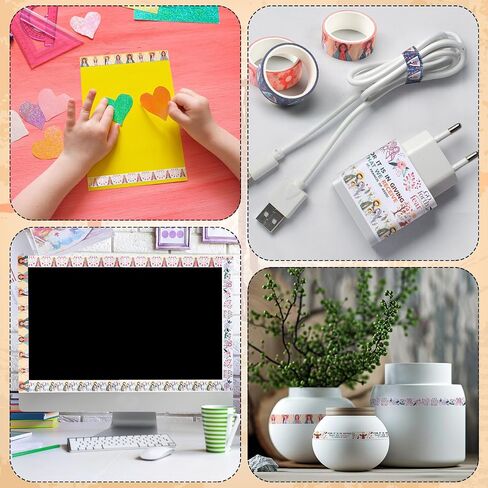 Janlaugh 24 Rolls Washi Tape Gifts Set Bulk Religious Inspirational Scripture Decorative Multicolor Washi Tape for Bible Journaling Crafting Stationery Scrapbooking in Saudi Arabia