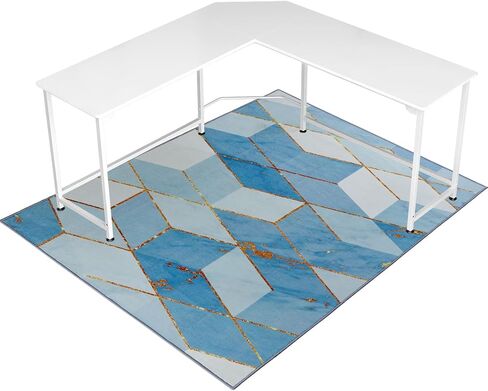 كرسي المكتب حصيرة ، GSMMATWIN 48 "x60" (4mm) حصيرة كرسي زهرة حمراء ، مضادة للانزلاق تحت سجادة كرسي المكتب للأرضية الصلبة ، قابلة للطي قابلة للغسل تحت سجادة مكتب للمكتب منزل in Kuwait