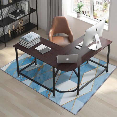 كرسي المكتب حصيرة ، GSMMATWIN 48 "x60" (4mm) حصيرة كرسي زهرة حمراء ، مضادة للانزلاق تحت سجادة كرسي المكتب للأرضية الصلبة ، قابلة للطي قابلة للغسل تحت سجادة مكتب للمكتب منزل in Kuwait