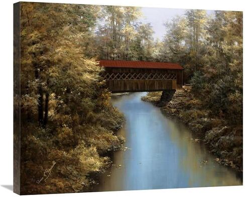 30 in. Covered Bridge Art Print - Diane Romanello in Saudi Arabia