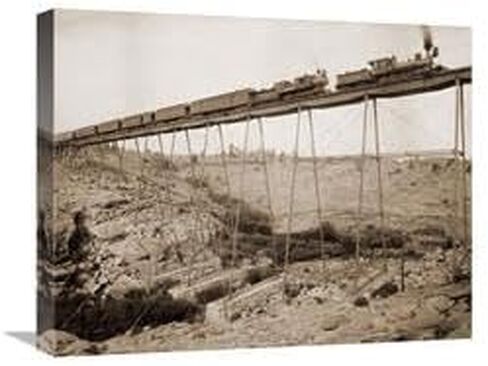22 in. Dale Creek Bridge, Wyoming, Union Pacific Railway, 1885 Art Print - William Henry Jackson in Saudi Arabia