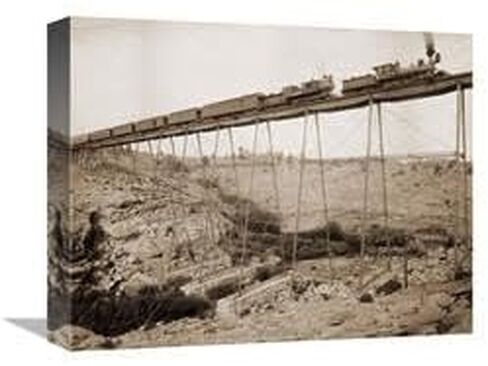 16 in. Dale Creek Bridge, Wyoming, Union Pacific Railway, 1885 Art Print - William Henry Jackson in Saudi Arabia