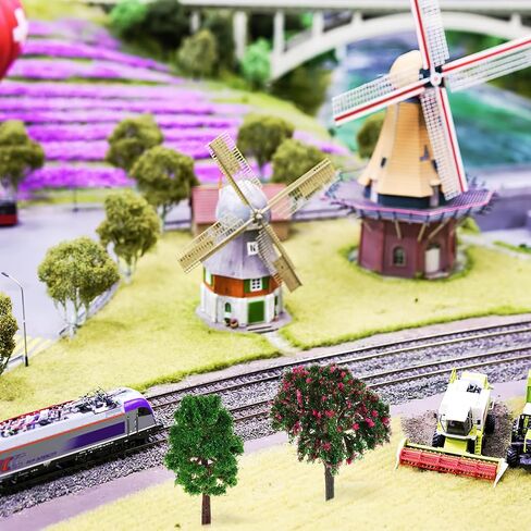 IMIKEYA 12 Pcs Model Trees: Miniature Trees Miniature Trees Models Fake Tree for DIY Craft Building Models Ornaments Landscape Train Accessories Landscape Scenery Train Scenery Natural Green in Saudi Arabia