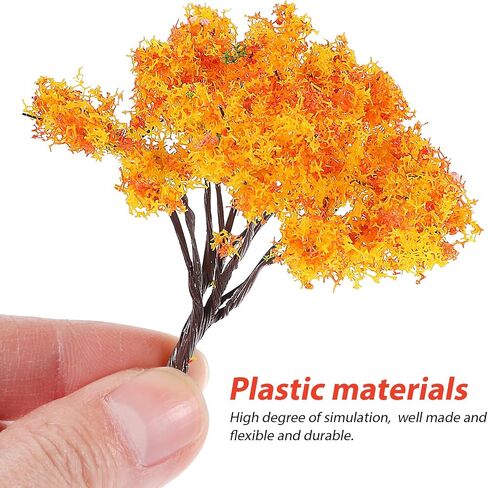 IMIKEYA 12 Pcs Model Trees: Miniature Trees Miniature Trees Models Fake Tree for DIY Craft Building Models Ornaments Landscape Train Accessories Landscape Scenery Train Scenery Natural Green in Saudi Arabia