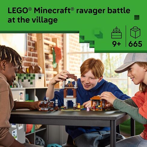 LEGO Minecraft The Pillager Outpost and Ravager Building Toy - Video Game Building Blocks for Kids, Boys & Girls, Ages 9+ - Includes Space Sentinel & 3 Minifigures - Gift Idea for Gamers - 21278 in Saudi Arabia