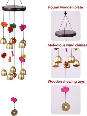 Chicken Toys for Coop,Cute Hanging Chickens Enrichment Toys Decor for Chicken Coop,Wind Chime Toys with Colorful Bells for Hens Chicks Poultry Birds Parrots,Duck in Saudi Arabia